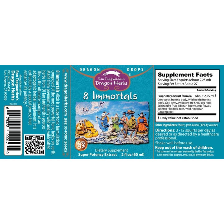 Dragon Herbs - 8 Immortals Drops - 2 fl. oz. - The Oasis of Health