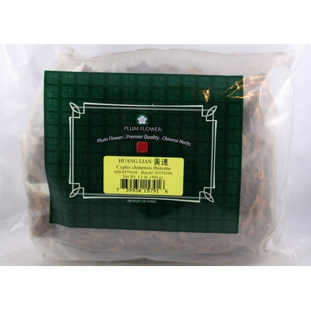 Plum Flower Golden Thread Rhizome, Huang Lian, Cut 1lb, Bulk Herbs by MayWay