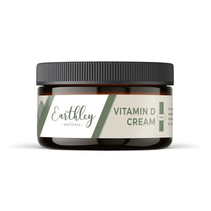 Earthley Vitamin D Cream, Cod Liver Oil, Emu Oil, Organic Mango Butter, Avocado Oil Blend, Paraben - Free, Sulphate - Free, Fragrance - Free (4 oz, Vitamin D Cream) - The Oasis of Health