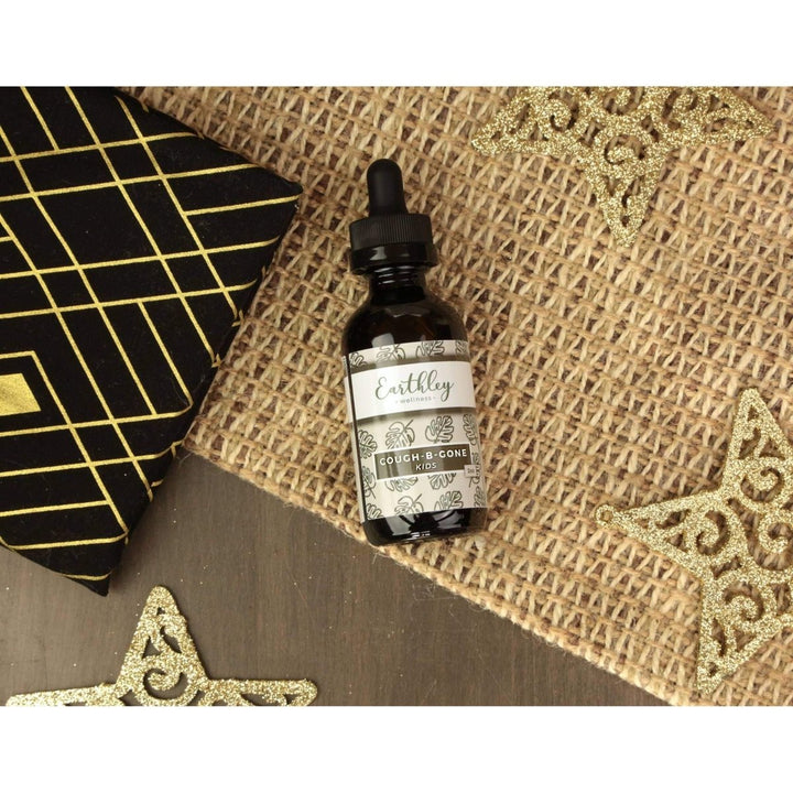 Earthley Wellness, Cough - B - Gone, Natural Herbal Formula, Cold and Cough Remedy, Removes Extra Mucus, Soothes Sore Throats, Promotes Lung Health, and Detoxification, Cough Be Gone (2oz, Original) - The Oasis of Health