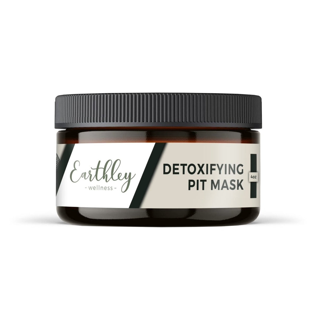 Earthley Wellness Detoxifying Pit Mask, All Natural Deodorant, Gluten Free, Eliminates Scent, Improves Pit Health (4oz.) - The Oasis of Health