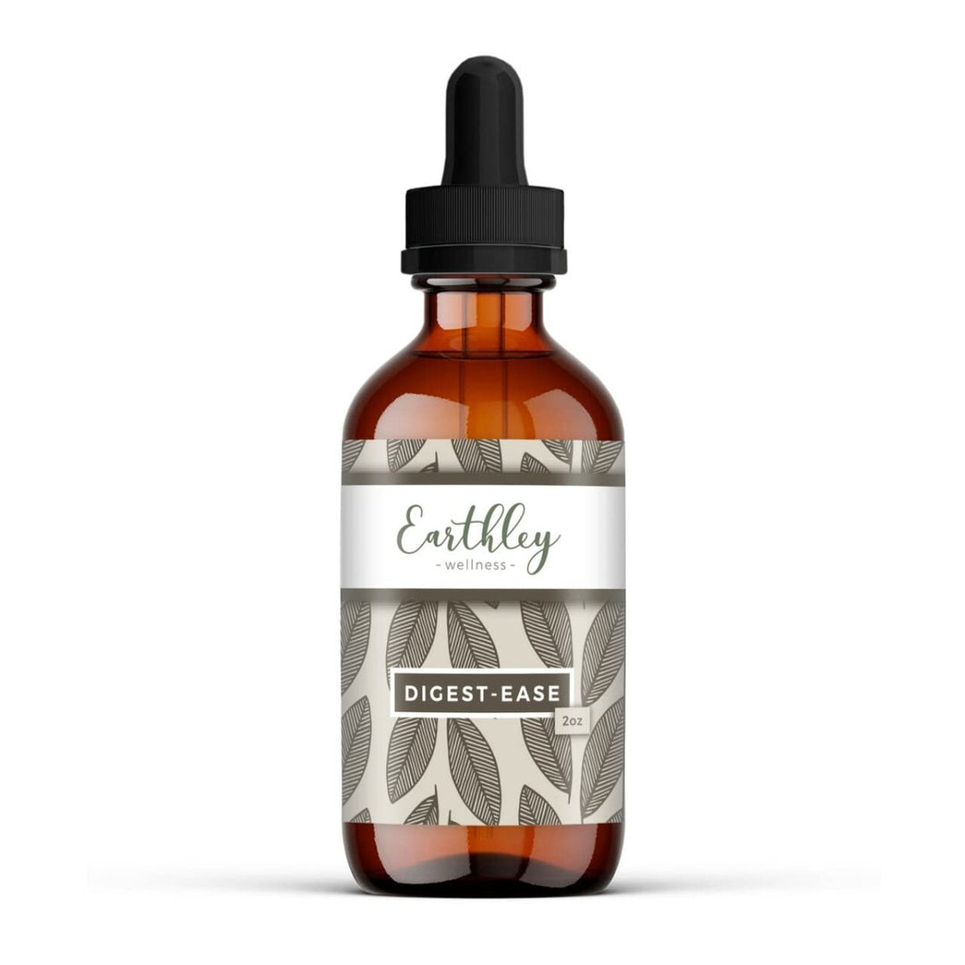 Earthley Wellness Digestive Ease, Promotes Gut Health, Relieve Overactive Gut, Boost Immune System, Alleviates Gas (2oz) - The Oasis of Health
