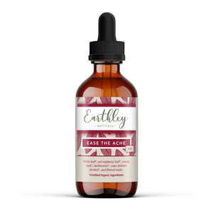 Earthley Wellness Ease The Ache Women’s Cramp Formula, Soothe Aches and Improve Mood, Nettle Leaf, Red Raspberry Leaf, Cramp Bark, Motherwort (1oz) - The Oasis of Health