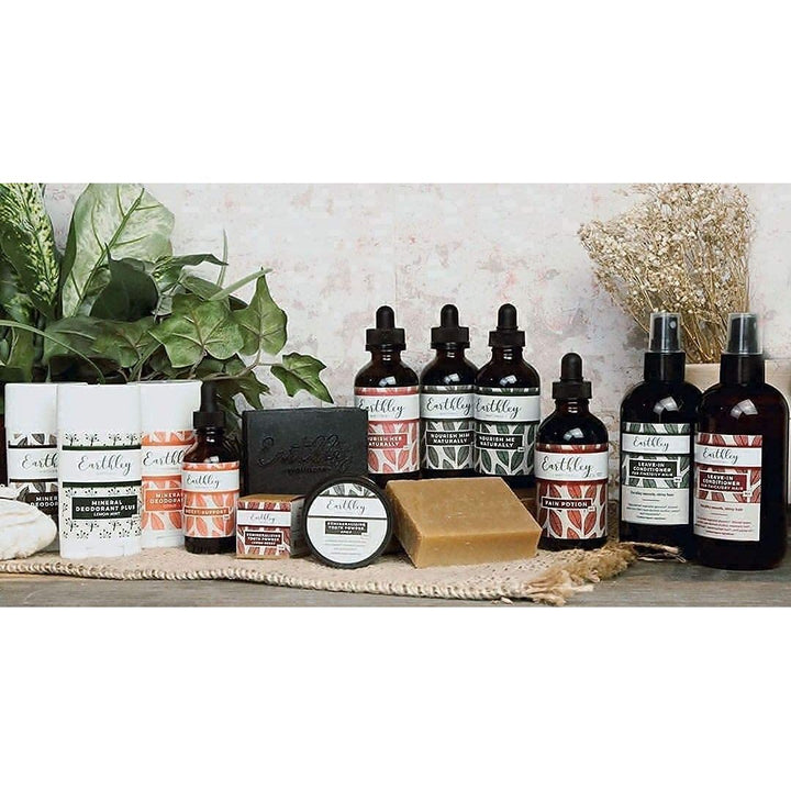 Earthley Wellness Ease The Ache Women’s Cramp Formula, Soothe Aches and Improve Mood, Nettle Leaf, Red Raspberry Leaf, Cramp Bark, Motherwort (1oz) - The Oasis of Health