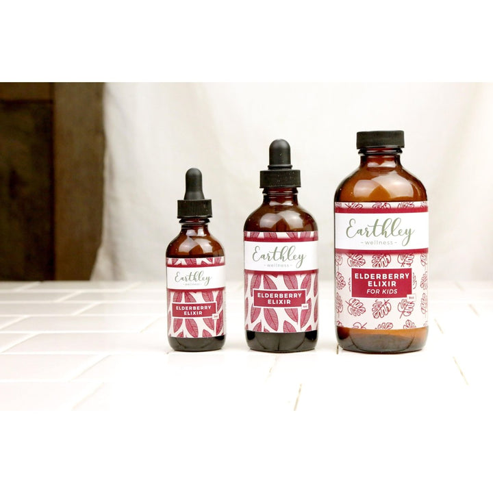 Earthley Wellness - Elderberry Elixir For Kids - 4oz - The Oasis of Health