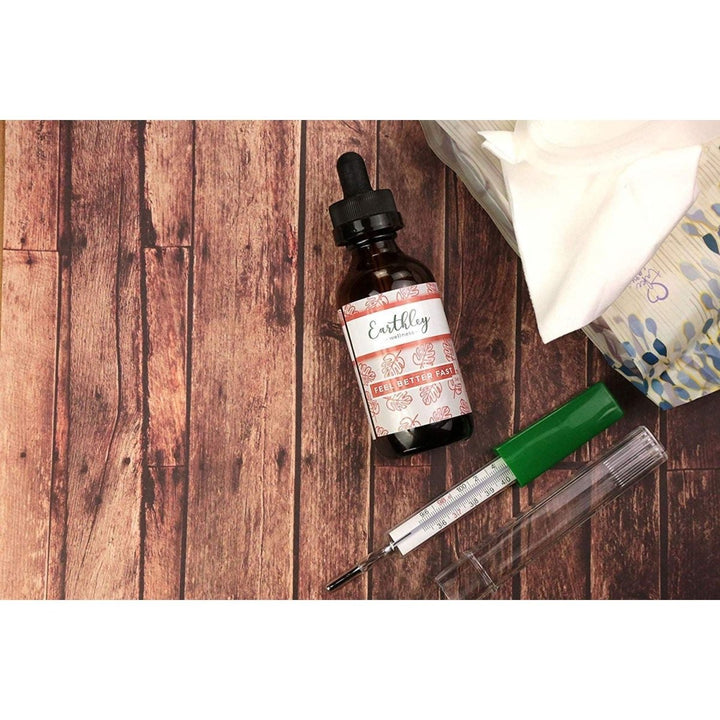 Earthley Wellness Feel Better Fast, Echinacea Root, Fennel, Astragalus Root, Elder Flower and Cinnamon, New Size (1.69 oz) - The Oasis of Health