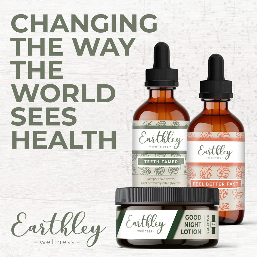 Earthley Wellness, Sleepy Time Herbal Extract, Promote Restful Sleep and Peaceful Nights, Formulated with Organic Catnip Leaf, Skullcap & Passionflower (1oz) - The Oasis of Health