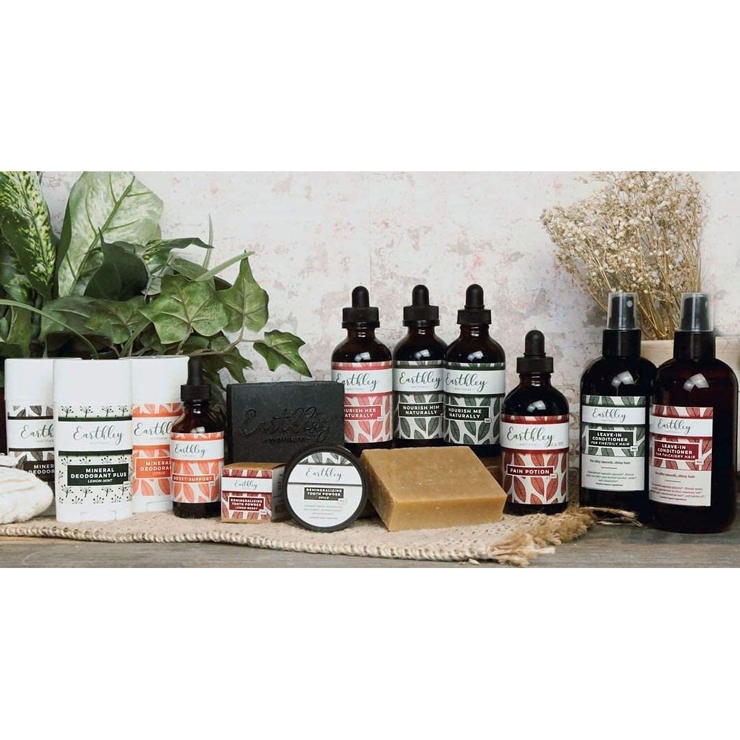 Earthley Wellness, Whipped Body Butter, Assorted Smells, Skin Hydration, Rich, Creamy, Nourishing Plant Based Oils (8oz, Vanilla Bean) - The Oasis of Health