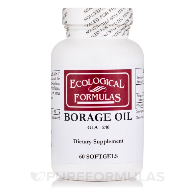 Ecological Formulas Borage Oil With GLA - 240 60 Softgels - 4 Pack - The Oasis of Health
