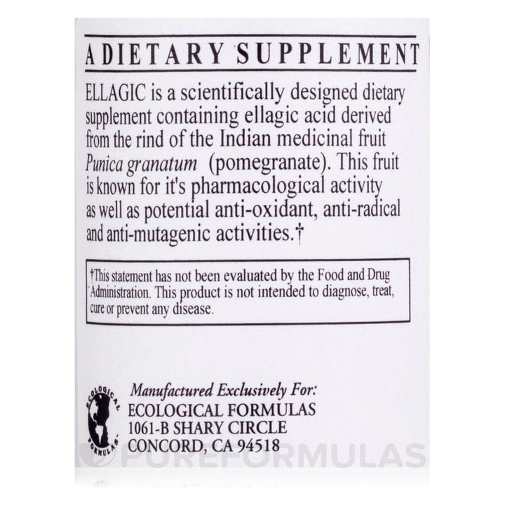 Ecological Formulas Ellagic Acid 60 Capsules - The Oasis of Health