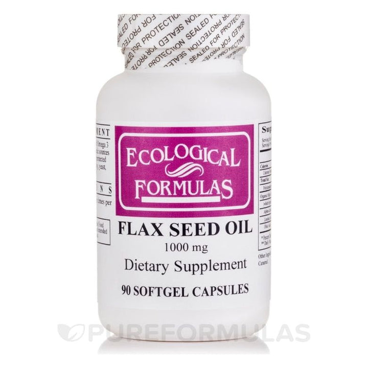 Ecological Formulas Flax Seed Oil 90 Softgels - The Oasis of Health