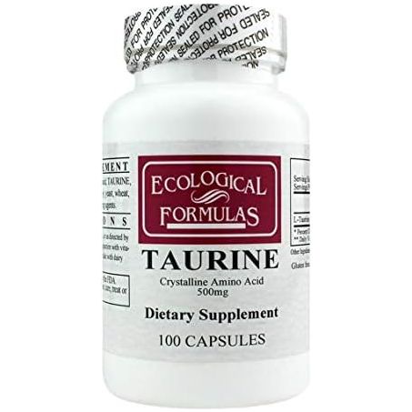 Ecological Formulas L - Taurine 500 mg 100 Capsules - The Oasis of Health