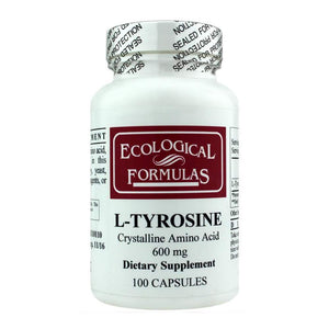 Ecological Formulas L - tyrosine Crystalline Amino Acid 600 Mg, White, 100 Count - The Oasis of Health