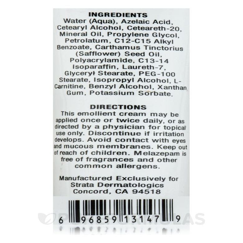 Ecological Formulas Melazepam Cream 2oz - The Oasis of Health