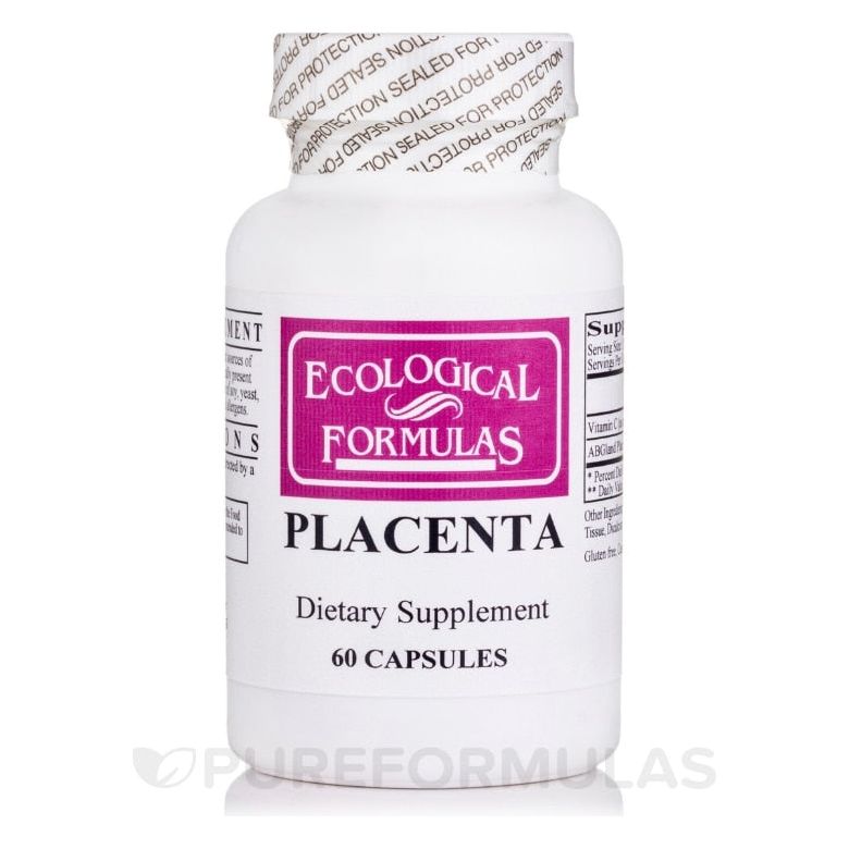 Ecological Formulas Placenta 60 Capsules - The Oasis of Health