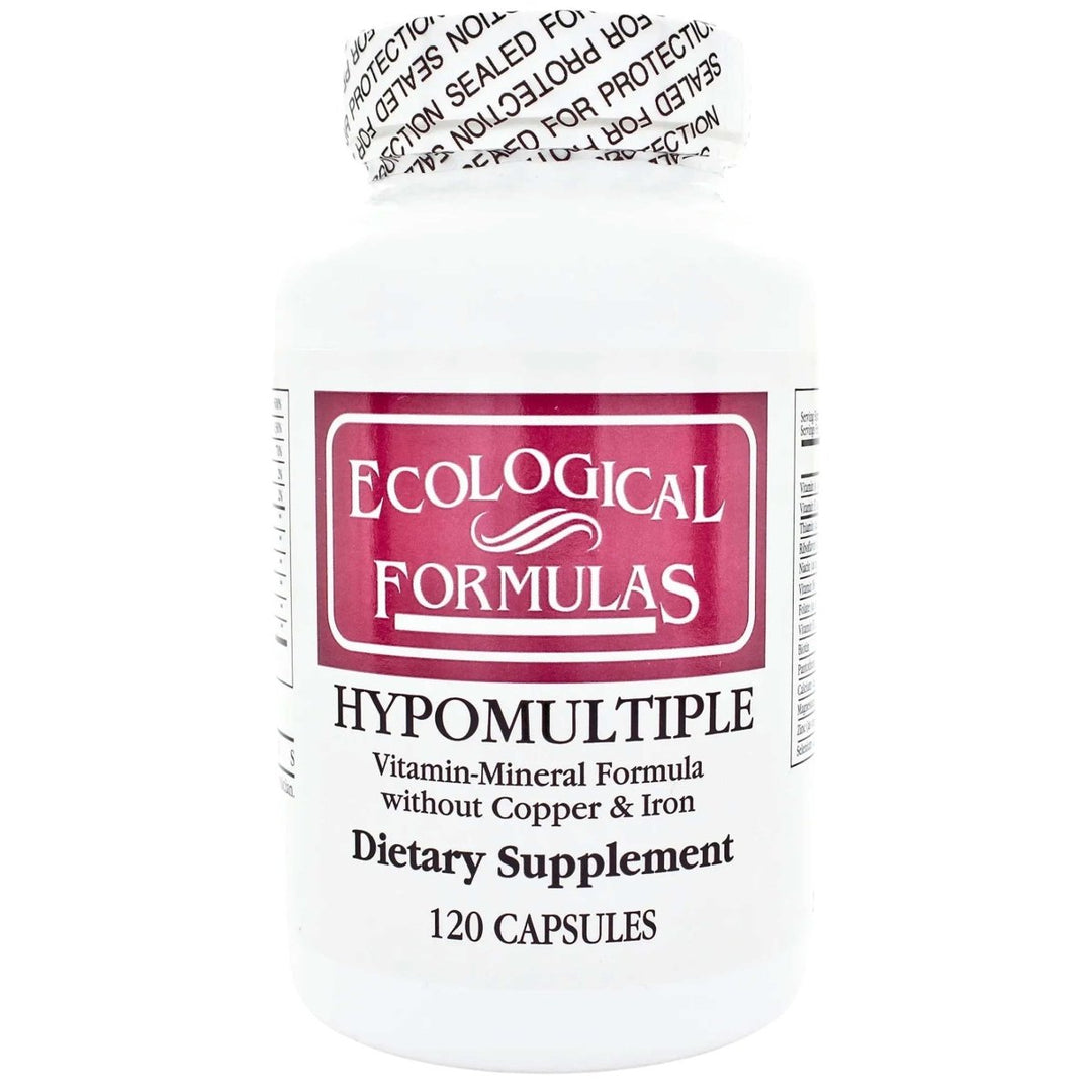 Ecological Formulations Hypomultiple Without Copper & Iron 120 Capsules - The Oasis of Health