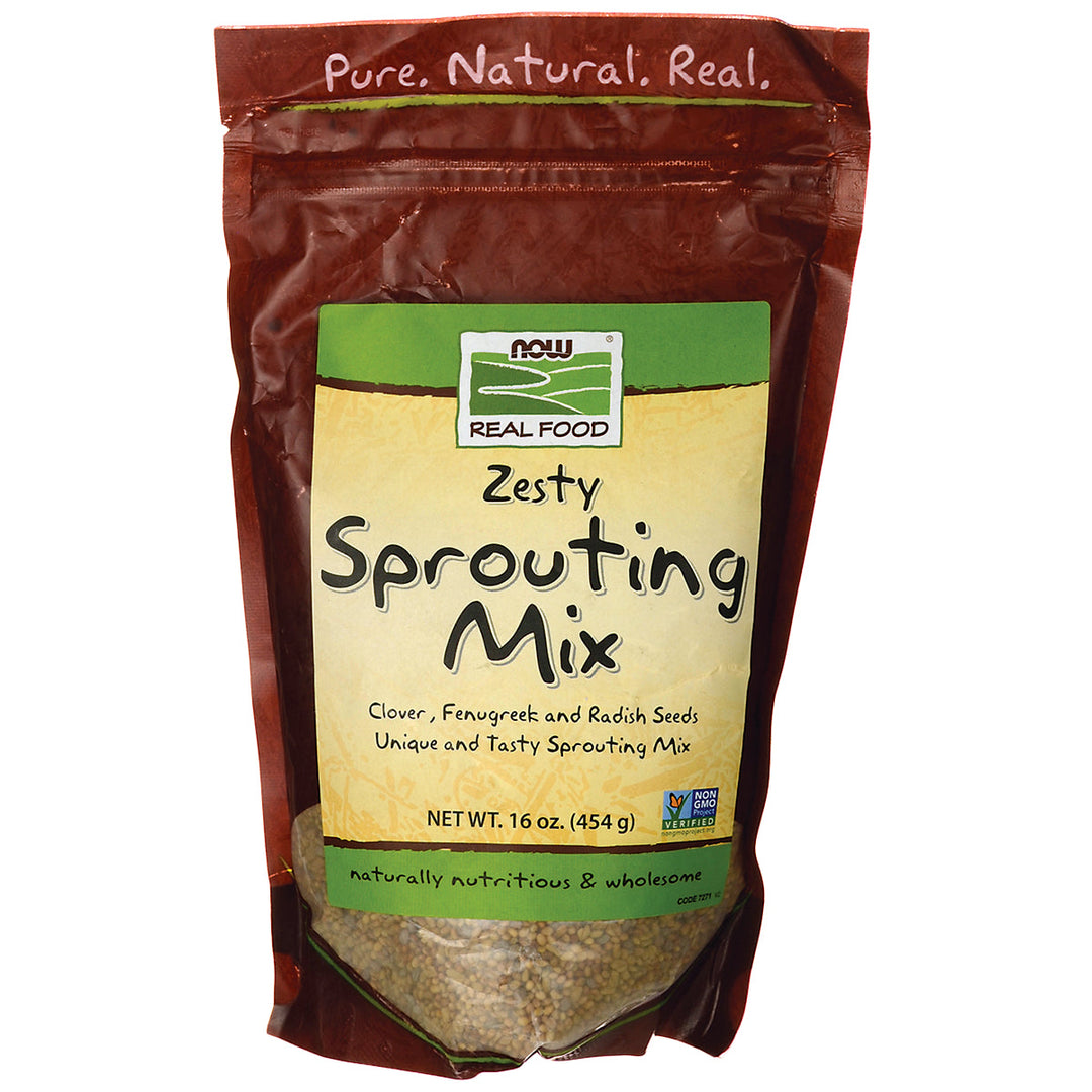 Now Real Food Zesty Sprouting Mix 16oz - 7271