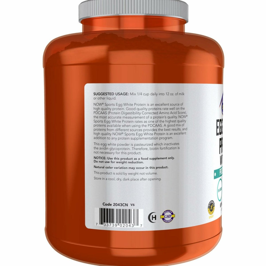 Egg White Protein Now Foods 5 lbs Powder - The Oasis of Health