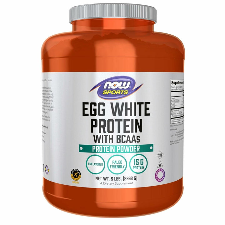 Egg White Protein Now Foods 5 lbs Powder - The Oasis of Health