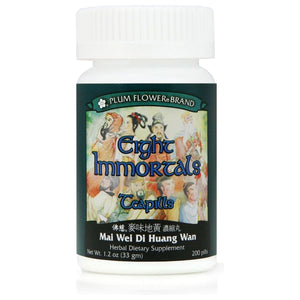 Eight Immortals Teapills (Mai Wei Di Huang Wan), 200 ct, Plum Flower - The Oasis of Health