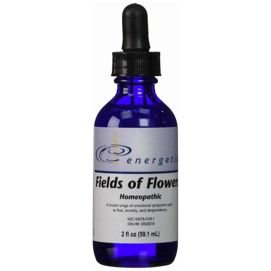 Energetix Fields of Flowers Homeopathic Remedy - Perfect for Emotional Symptoms such as Fear, Anxiety, Depression and Despondency - 38 Traditional Flower Essences - 2 Fluid Ounce (59.1 Milliliters) - The Oasis of Health