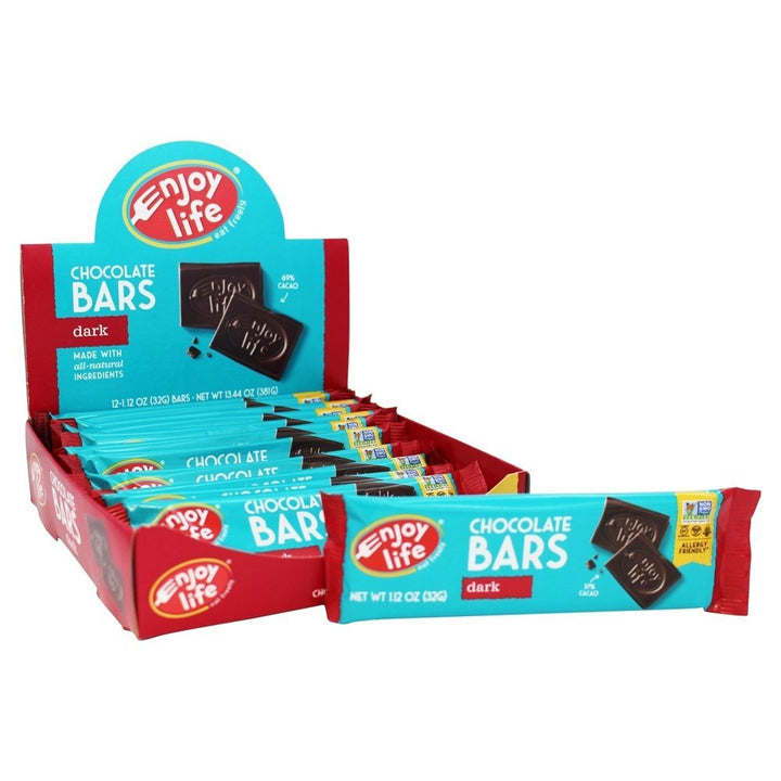 Enjoy Life Foods - Allergy Friendly Chocolate Bars Box Dark Chocolate - 12 Bars - The Oasis of Health