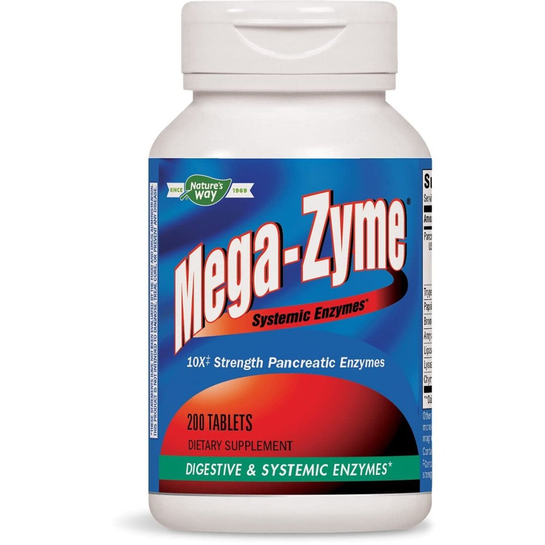 Enzymatic Therapy Mega - Zyme Tablets - 200 Count - The Oasis of Health