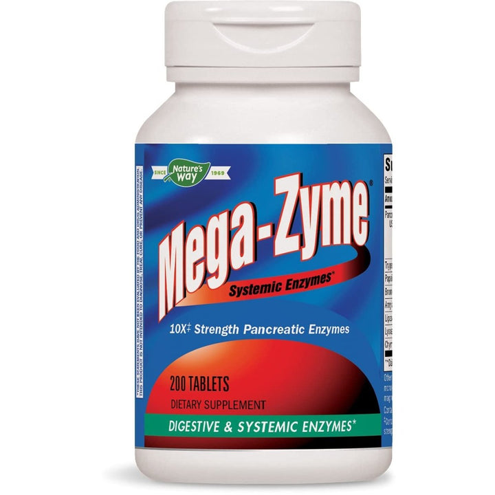Enzymatic Therapy Mega - Zyme Tablets - 200 Count - The Oasis of Health