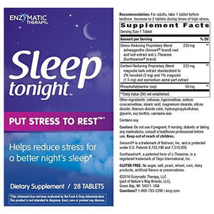 Enzymatic Therapy Sleep Tonight!? 28 tabs ( Multi - Pack) - The Oasis of Health
