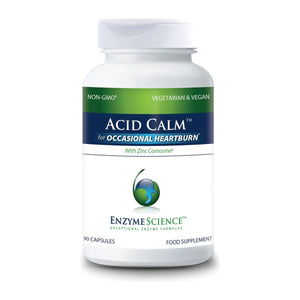 Enzyme Science Acid Calm, 90 Capsules ? for Occasional Heartburn and Indigestion ? Digestion Enzyme Supplement ? Digestive Aid ? Vegetarian Capsules - The Oasis of Health