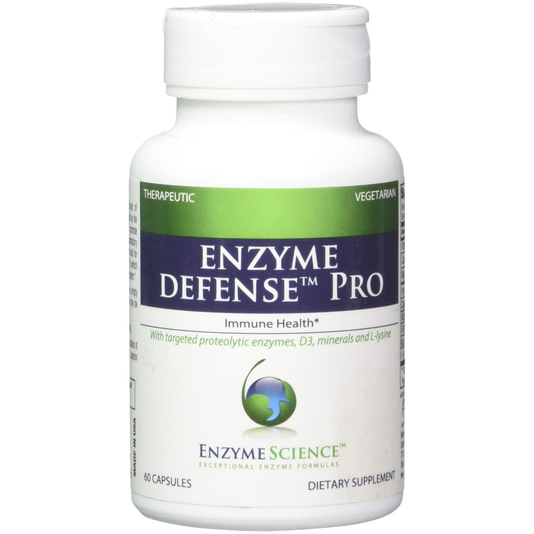 Enzyme Science Enzyme Defense Pro, 60 Capsules?Immunity Support Supplement ? Formulated with Vitamin D3, L - Lysine, Calcium, and Protease?Enzyme Digestion Support ?Immune System - The Oasis of Health