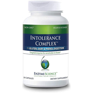 Enzyme Science Intolerance Complex, 30 Capsules Comprehensive Support for Common Digestive Sensitivities Gluten, Casein, Phenol Sensitivities, and Complex Carbohydrates Intolerance Relief - The Oasis of Health
