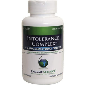 Enzyme Science Intolerance Complex, 90 Capsules Comprehensive Support for Common Digestive Sensitivities Gluten, Casein, Phenol Sensitivities, and Complex Carbohydrates Intolerance Relief - The Oasis of Health