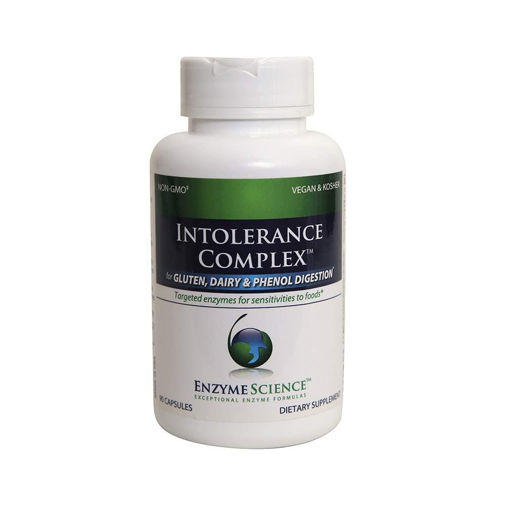Enzyme Science Intolerance Complex, 90 Capsules Comprehensive Support for Common Digestive Sensitivities Gluten, Casein, Phenol Sensitivities, and Complex Carbohydrates Intolerance Relief - The Oasis of Health