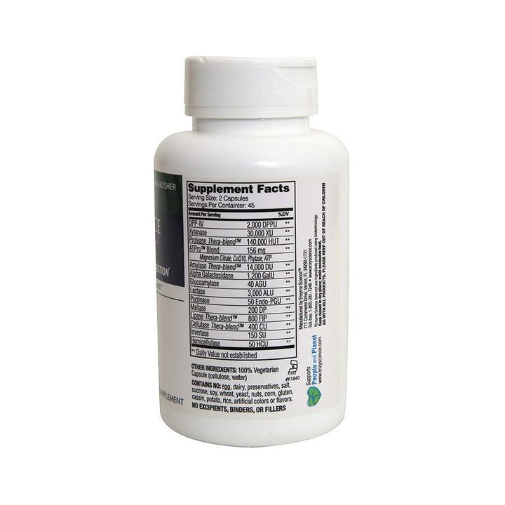 Enzyme Science Intolerance Complex, 90 Capsules Comprehensive Support for Common Digestive Sensitivities Gluten, Casein, Phenol Sensitivities, and Complex Carbohydrates Intolerance Relief - The Oasis of Health