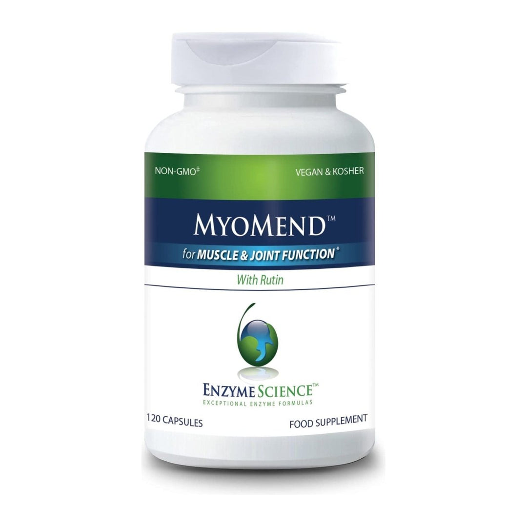 Enzyme Science Myomend, 120 Capsules ? Muscle & Joint Support ? Formulated with Bromelain and Rutin ? Enzyme Health Supplement ? Vegan and Kosher - The Oasis of Health