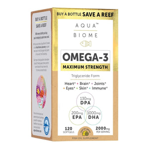 Enzymedica Aqua Biome Fish Oil, Maximum Strength, 120 Count - The Oasis of Health