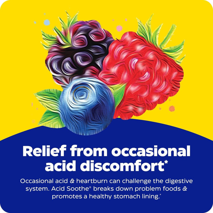 Enzymedica - Chewable Acid Soothe, Supports the Relief of Occasional Heartburn + Indigestion, 30 count - The Oasis of Health