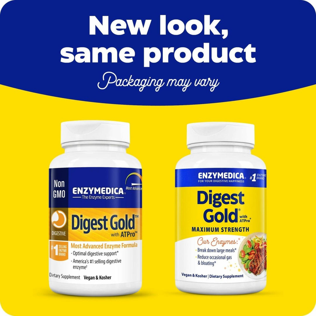Digest Pro Atpro Enzymedica Digest Gold + ATPro, Maximum Strength, Fast-Acting, Helps D ...