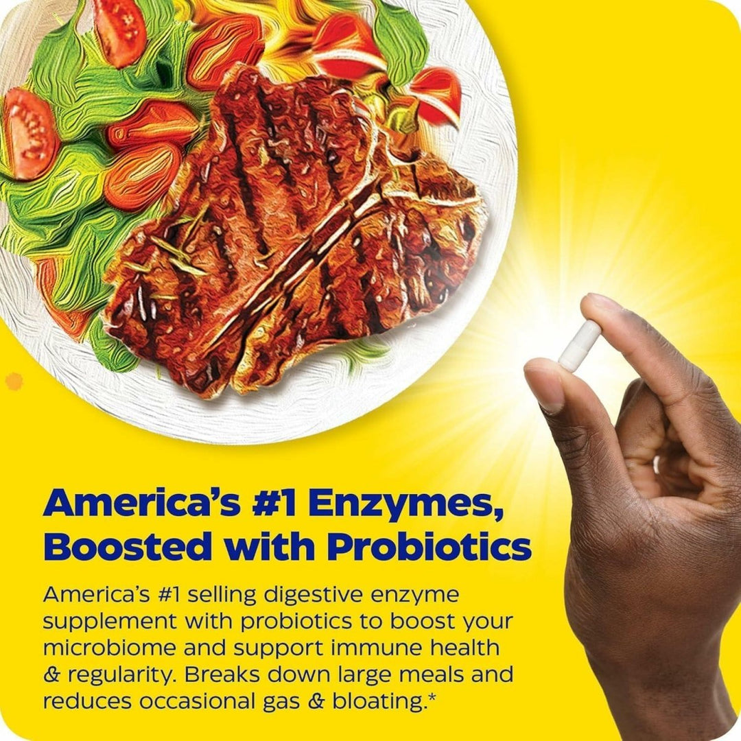Enzymedica Digest Gold + Probiotics, 2 - in - 1 Formula for Gut Health, Digestive Enzymes & 1.5 Billion Active Probiotic Cultures, 90 Count - The Oasis of Health