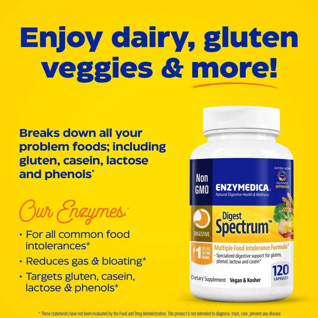 Enzymedica Digest Spectrum 120 Capsules - The Oasis of Health