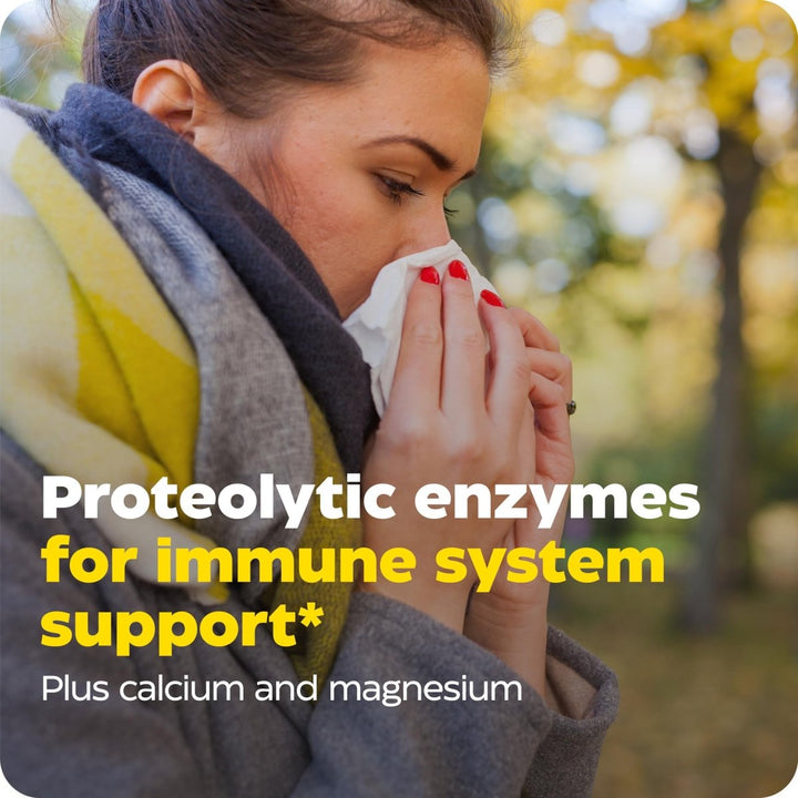 Enzymedica, Immune Defense, Extra Strength, Proteolytic Enzymes for 2X Immune & Respiratory Support, 90 Count - The Oasis of Health