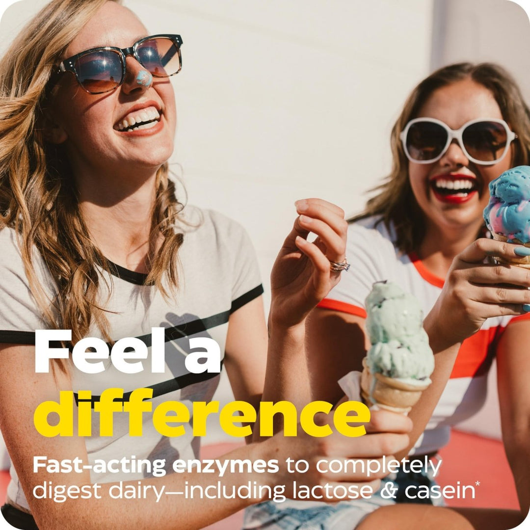 Enzymedica Lacto, Digestive Enzymes for Complete Dairy Digestion, Offers Fast - Acting Gas & Bloating Relief, Standard Packaging, 30 Count - The Oasis of Health