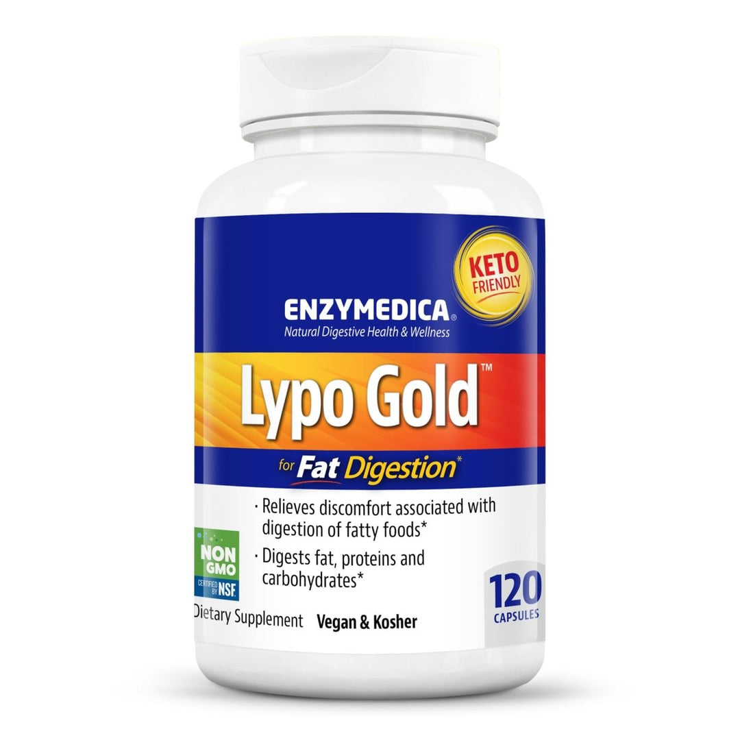 Enzymedica Lypo Gold 120 Capsules - The Oasis of Health