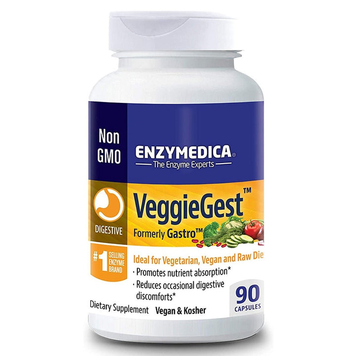 Enzymedica - VeggieGest - 90 Capsules (Formerly Gastro) - The Oasis of Health