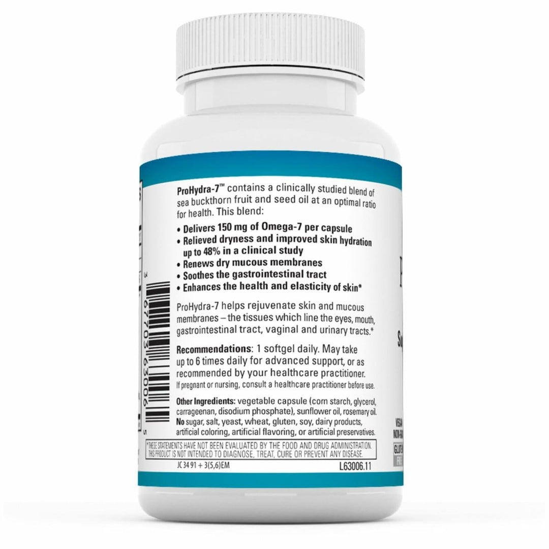 EuroMedica ProHydra - 7 - Skin Health Support Supplement with Omega - 7 Sea Buckthorn Oil - Nutritional Supplement - Essential Fatty Acid Supplement - 60 Softgels (2 Pack) - The Oasis of Health