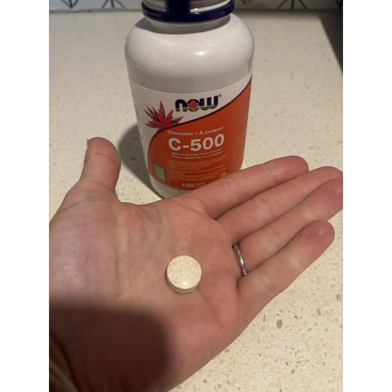 Now Foods Vitamin C-500 Orange Chewable 100 Tablets - 0630