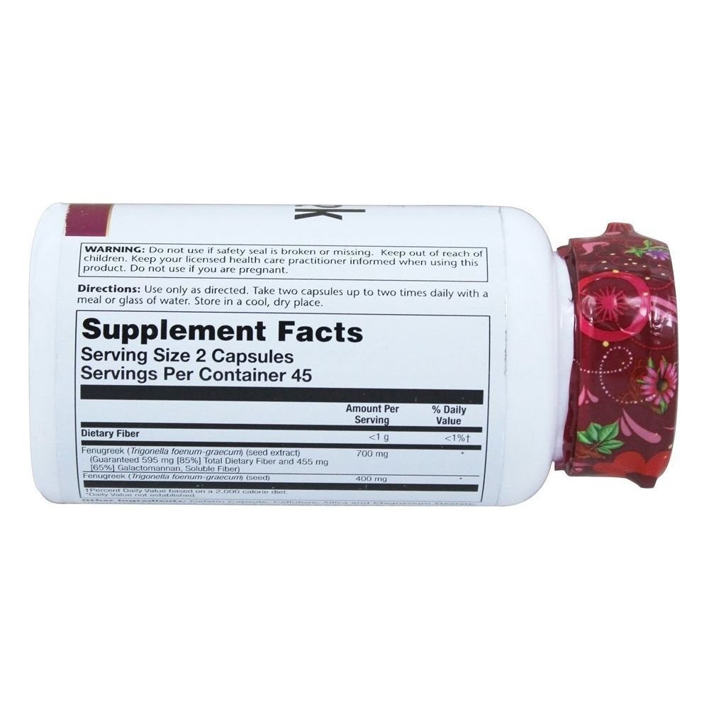 Fenugreek Extract 65 Galactomannon, Soluble Fiber 350 MG (90 Capsules) - The Oasis of Health