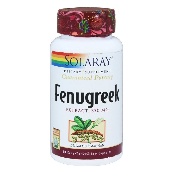 Fenugreek Extract 65 Galactomannon, Soluble Fiber 350 MG (90 Capsules) - The Oasis of Health