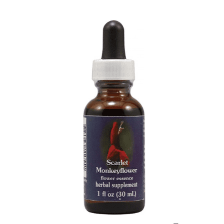 Flower Essence Scarlet Monkeyflower Herbal Supplement Dropper - 1 Oz - The Oasis of Health